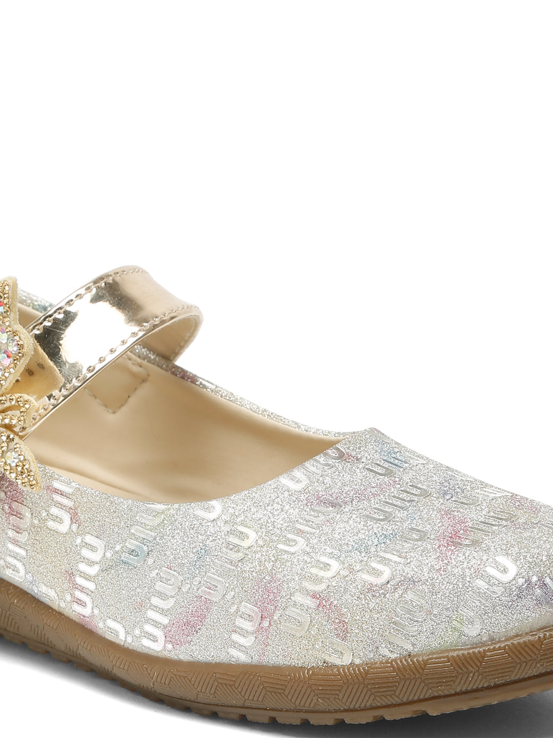 Tiny Bugs Girls Party Wear Ballerinas - multi