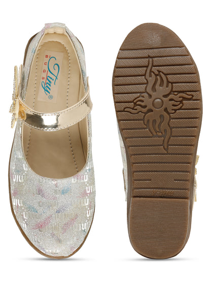 Tiny Bugs Girls Party Wear Ballerinas - multi