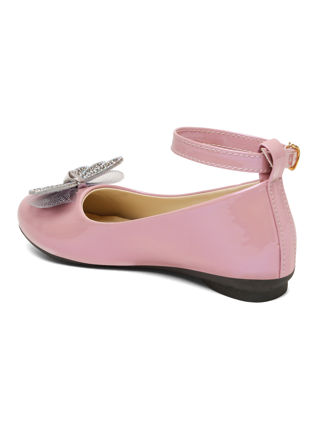 Tiny Bugs Girls Embellished Ballerinas - Purple