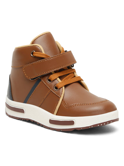 Tiny Bugs Boys Anckle Length Boots - Tan
