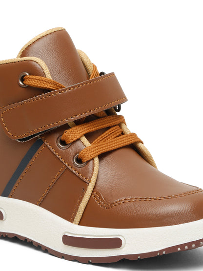 Tiny Bugs Boys Anckle Length Boots - Tan