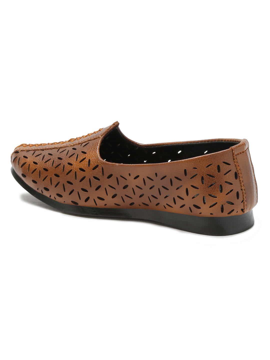 Tiny Bugs Boys Ethnic Mojaris- Tan