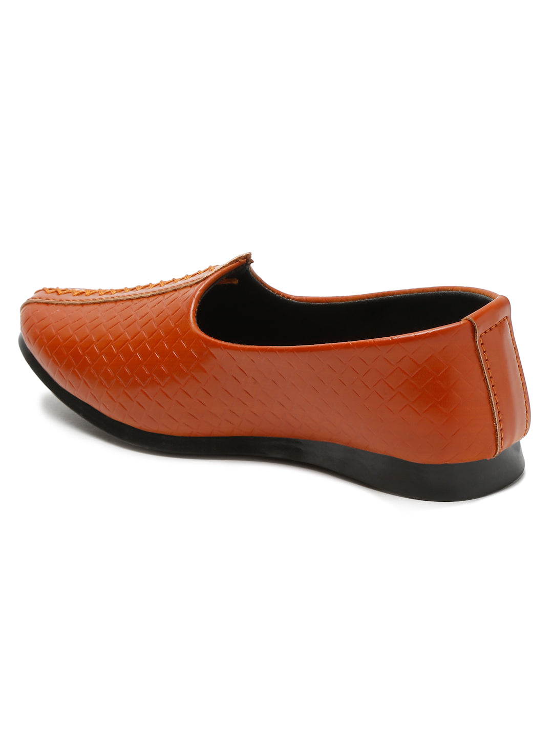 Tiny Bugs Boys Ethnic Mojaris- Tan