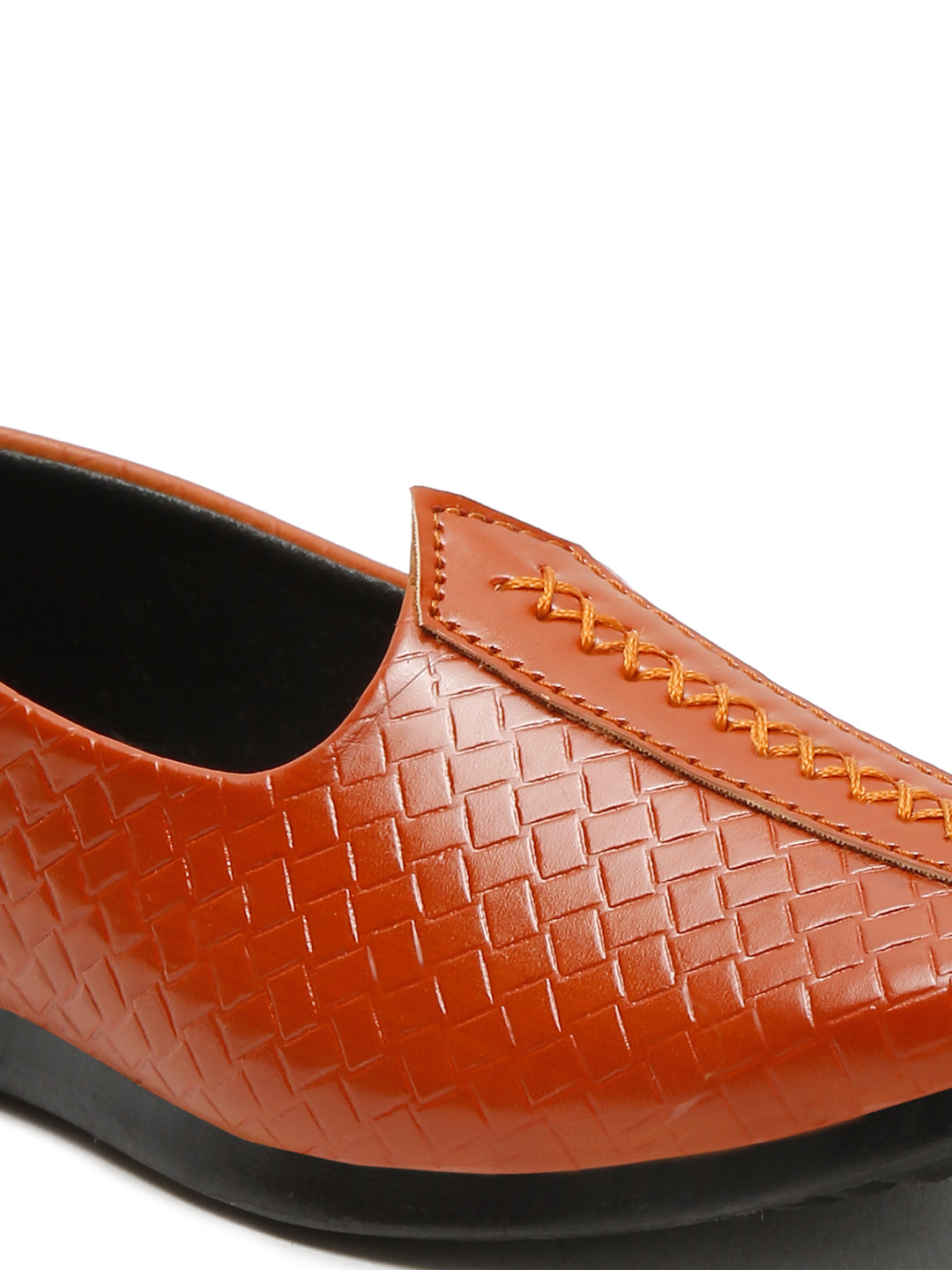 Tiny Bugs Boys Ethnic Mojaris- Tan