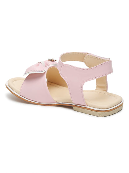Tiny Bugs Girls Bow Embellished Sandals - Pink