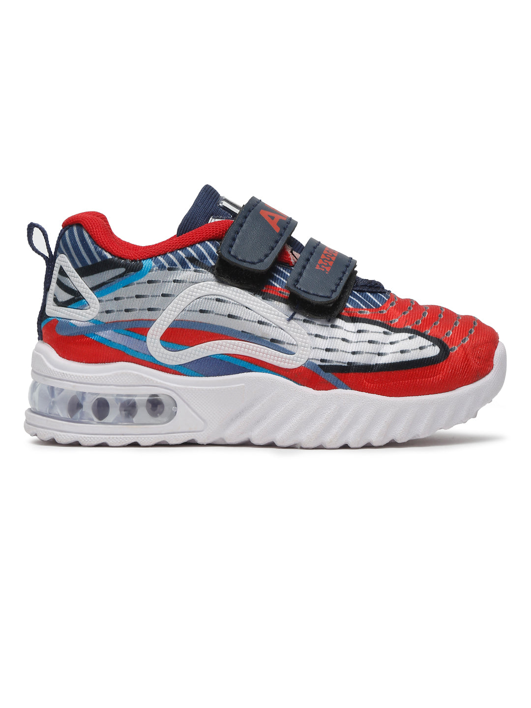 Tiny Bugs Boys Party Wear Led Shoes - Red