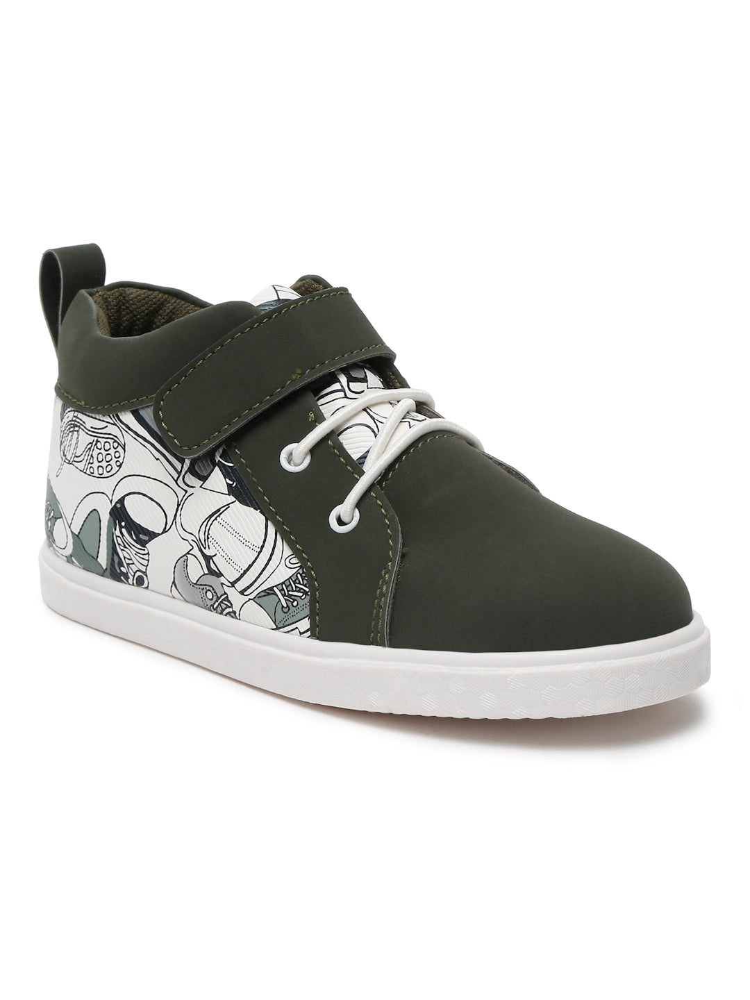 Tiny Bugs Unisex Mid Top Printed Sneakers