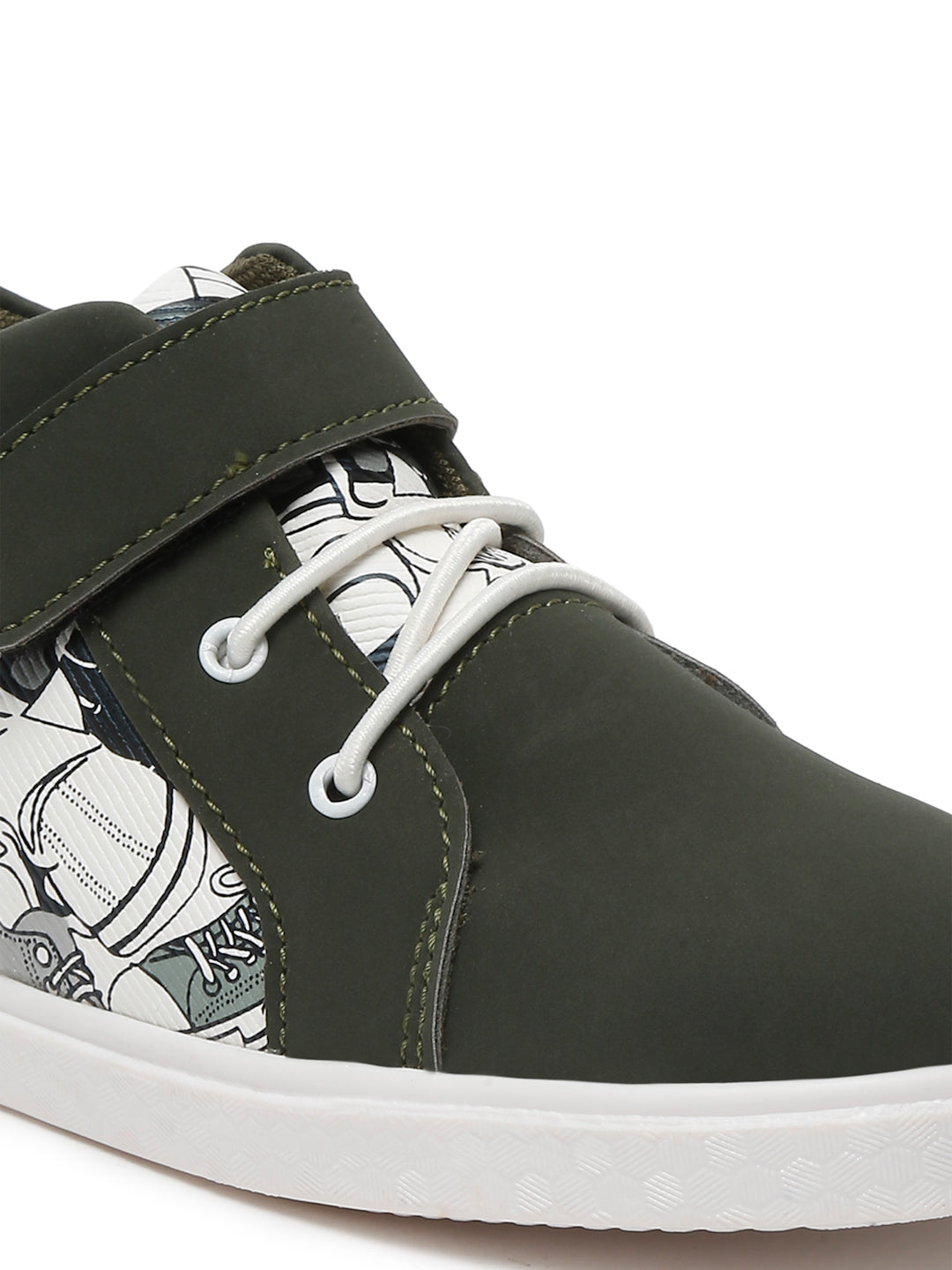 Tiny Bugs Unisex Mid Top Printed Sneakers