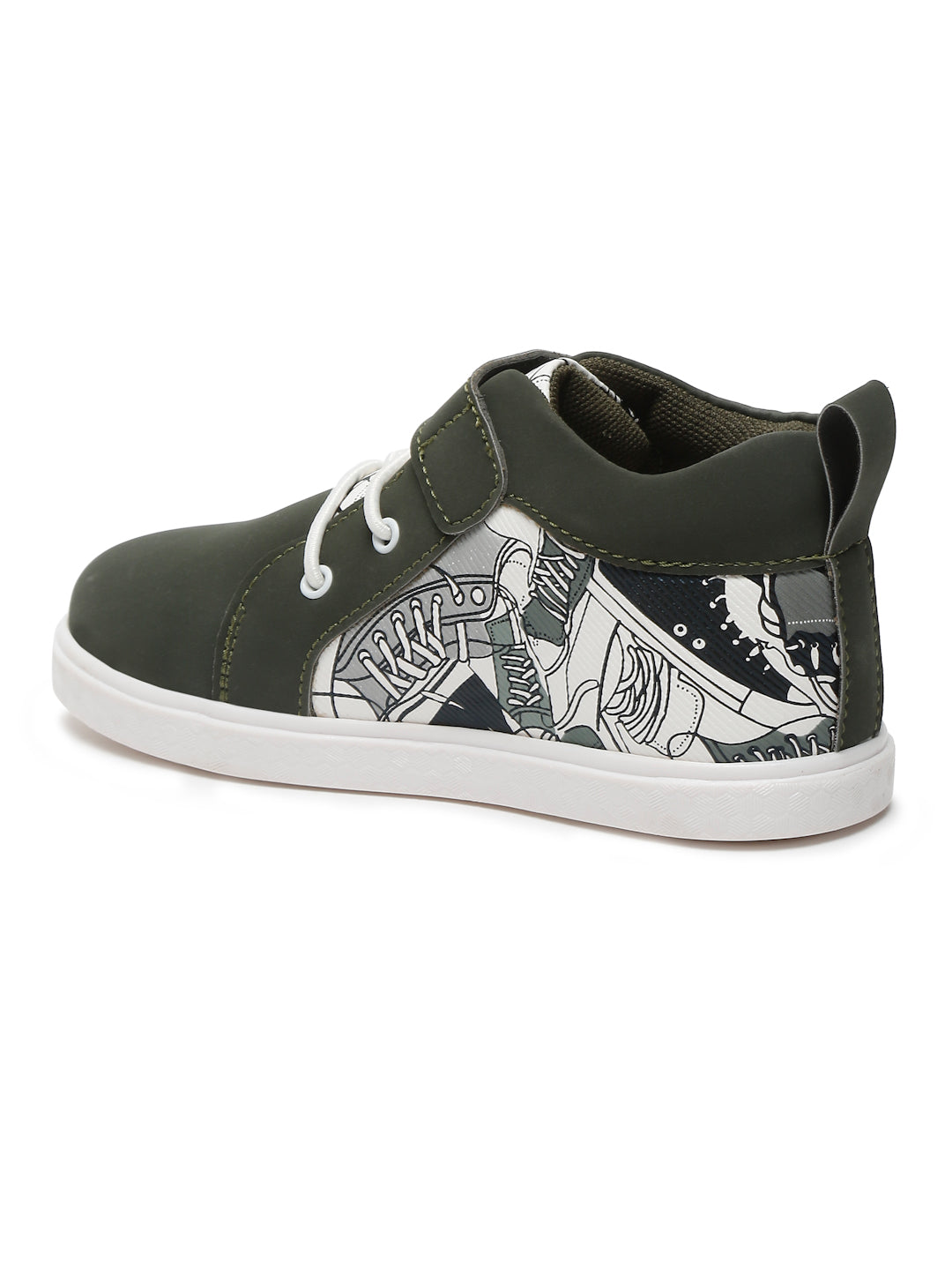 Tiny Bugs Unisex Mid Top Printed Sneakers